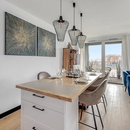 Chlebova - Riverside View Terrace, Free Parking, Gym & Kidsplay By Downtown Apartments Gdańsk Eksteriør billede