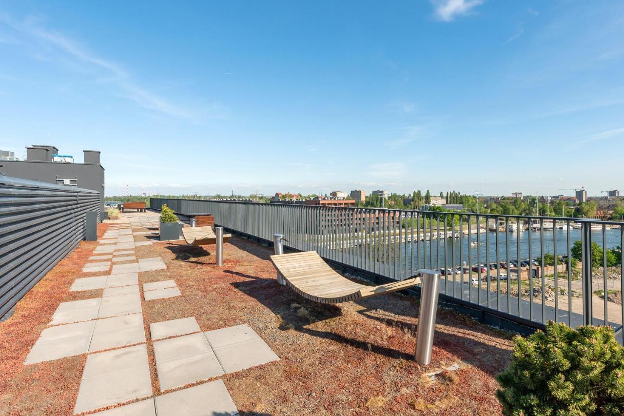 Chlebova - Riverside View Terrace, Free Parking, Gym & Kidsplay By Downtown Apartments Gdańsk Eksteriør billede