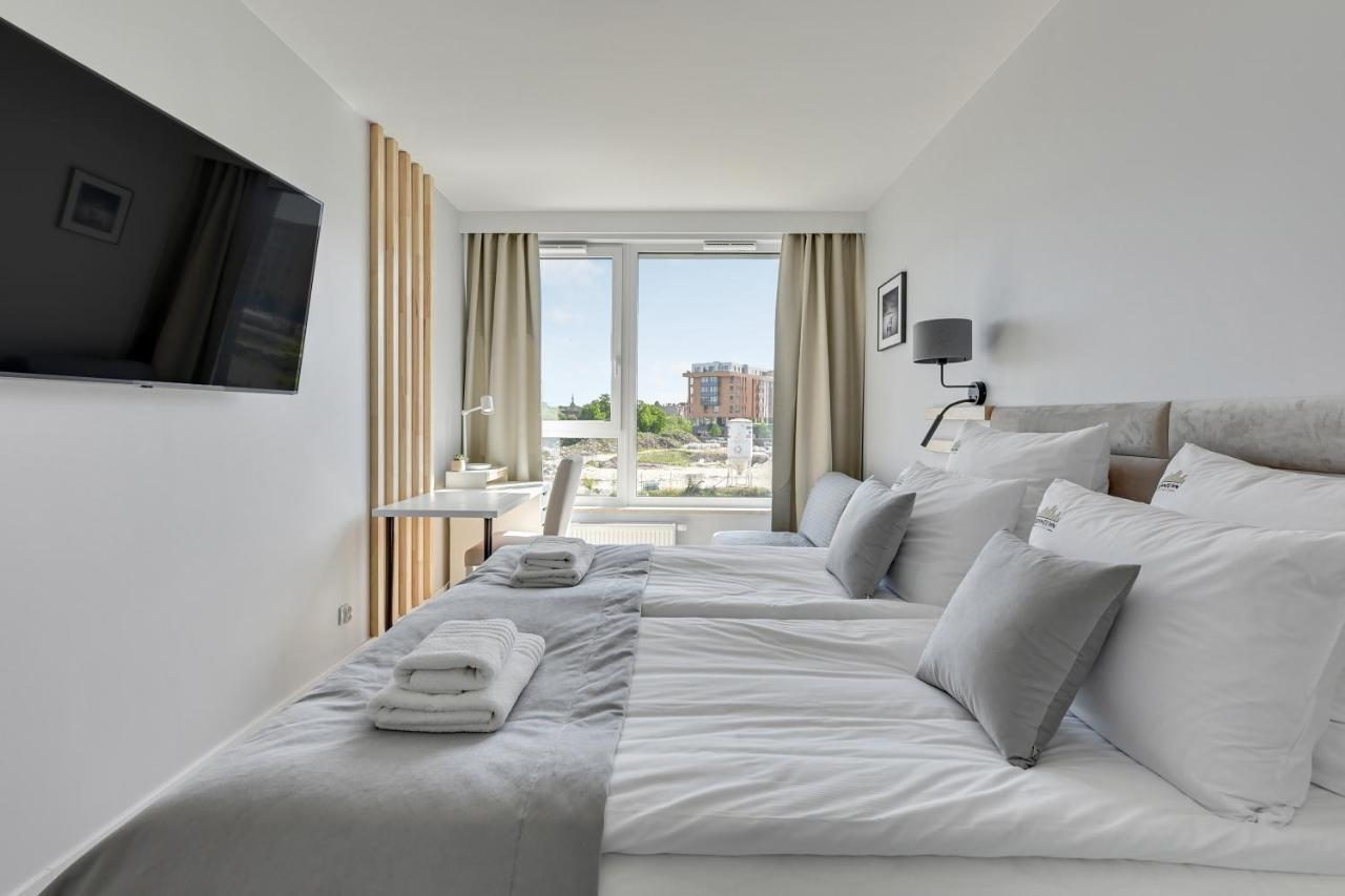 Chlebova - Riverside View Terrace, Free Parking, Gym & Kidsplay By Downtown Apartments Gdańsk Eksteriør billede