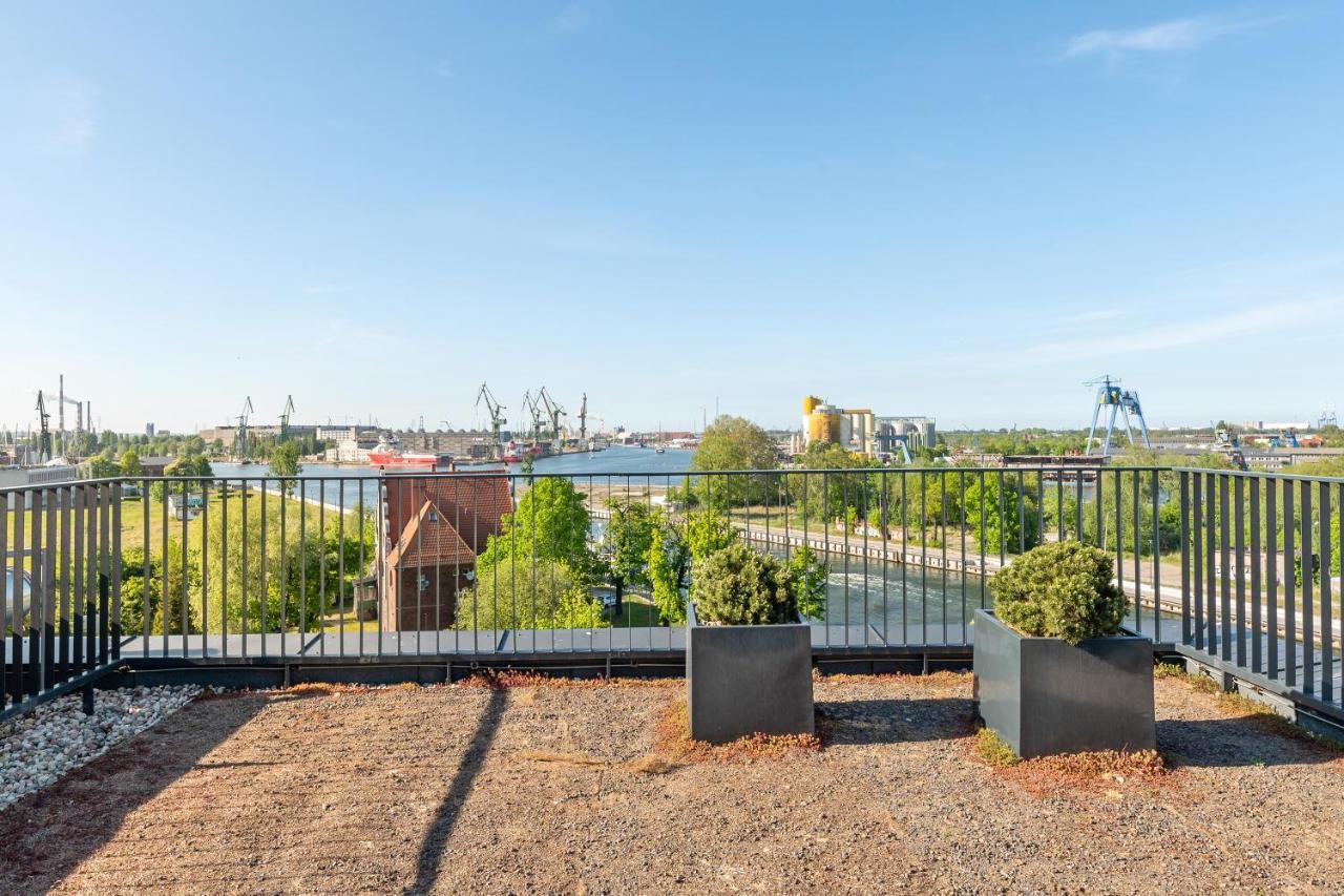 Chlebova - Riverside View Terrace, Free Parking, Gym & Kidsplay By Downtown Apartments Gdańsk Eksteriør billede