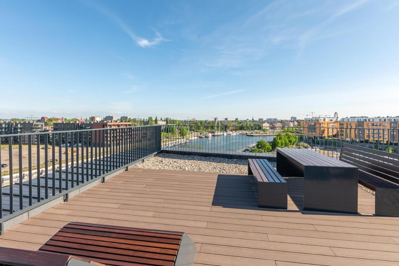 Chlebova - Riverside View Terrace, Free Parking, Gym & Kidsplay By Downtown Apartments Gdańsk Eksteriør billede