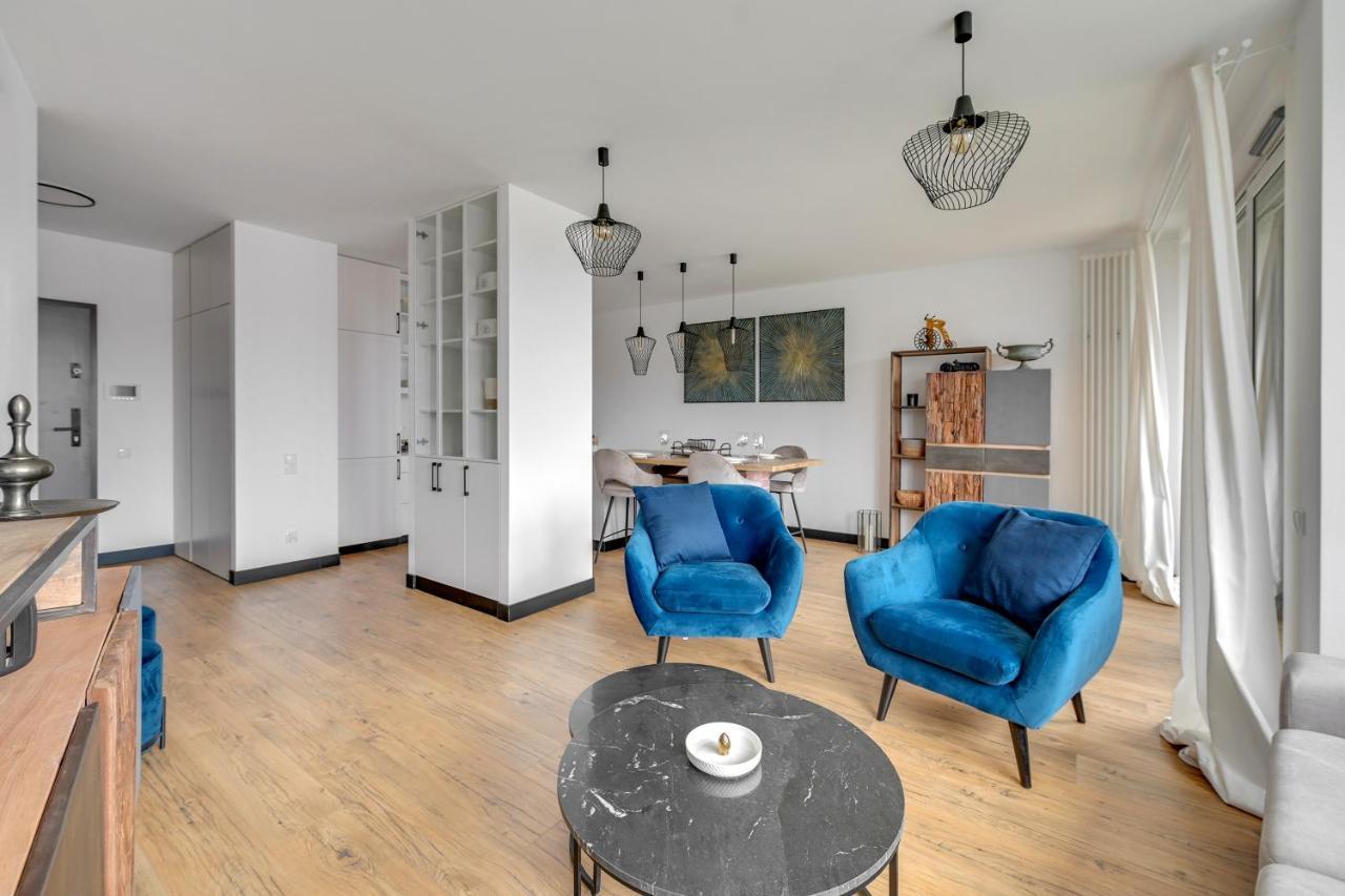 Chlebova - Riverside View Terrace, Free Parking, Gym & Kidsplay By Downtown Apartments Gdańsk Eksteriør billede