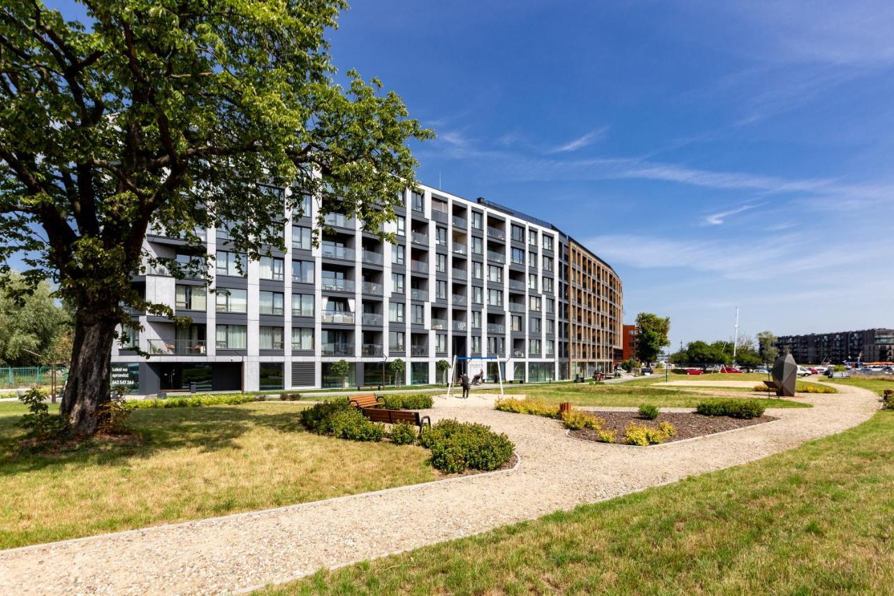 Chlebova - Riverside View Terrace, Free Parking, Gym & Kidsplay By Downtown Apartments Gdańsk Eksteriør billede