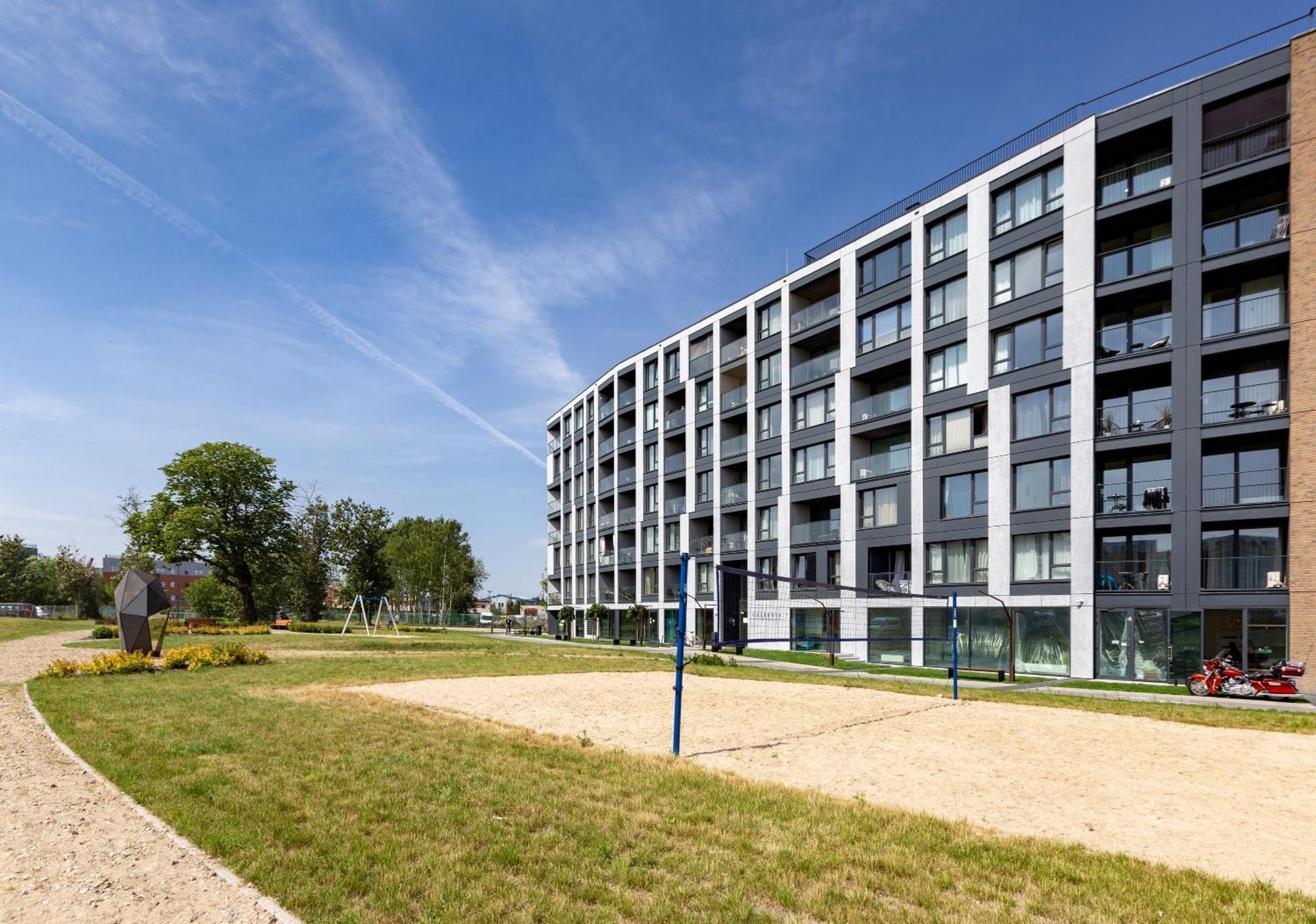 Chlebova - Riverside View Terrace, Free Parking, Gym & Kidsplay By Downtown Apartments Gdańsk Eksteriør billede