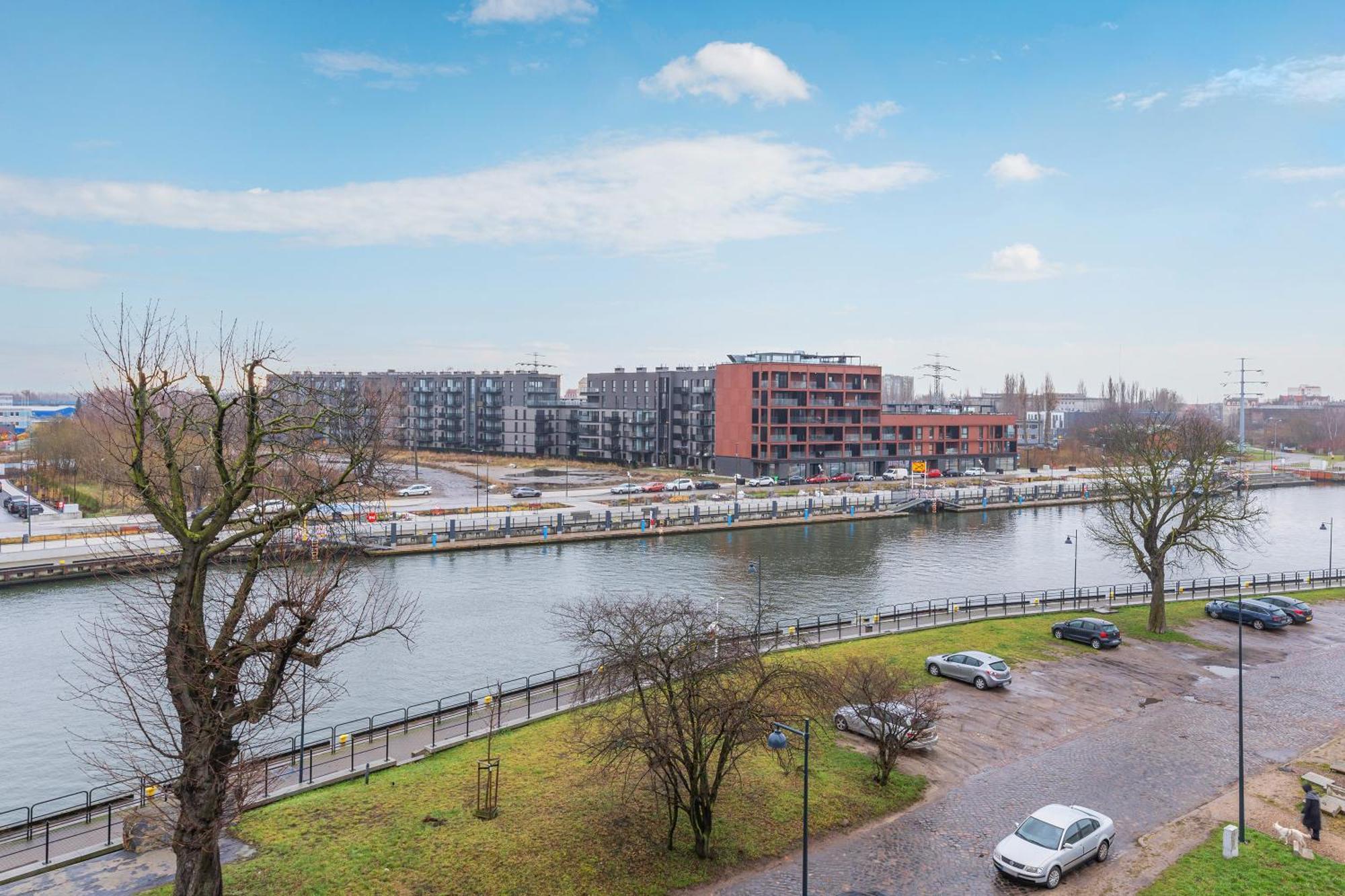 Chlebova - Riverside View Terrace, Free Parking, Gym & Kidsplay By Downtown Apartments Gdańsk Værelse billede