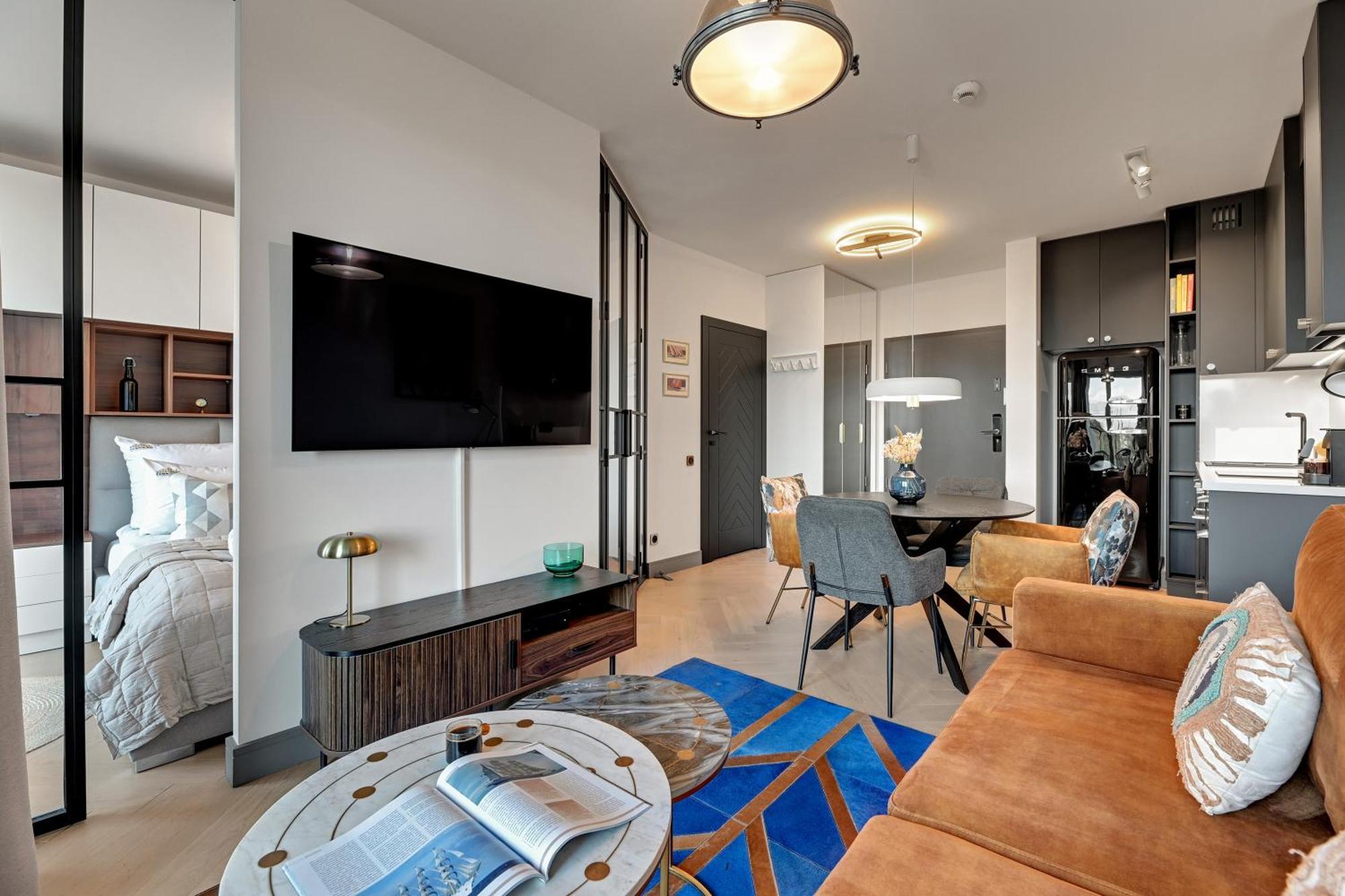 Chlebova - Riverside View Terrace, Free Parking, Gym & Kidsplay By Downtown Apartments Gdańsk Værelse billede
