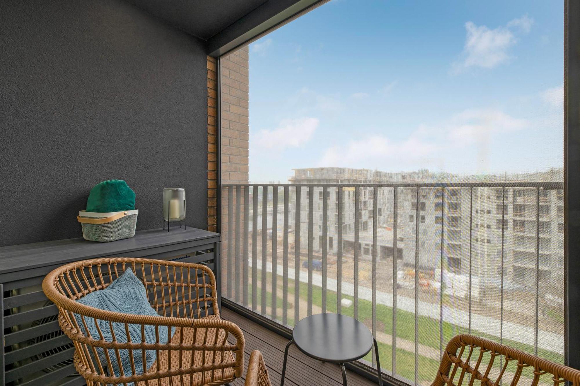 Chlebova - Riverside View Terrace, Free Parking, Gym & Kidsplay By Downtown Apartments Gdańsk Eksteriør billede