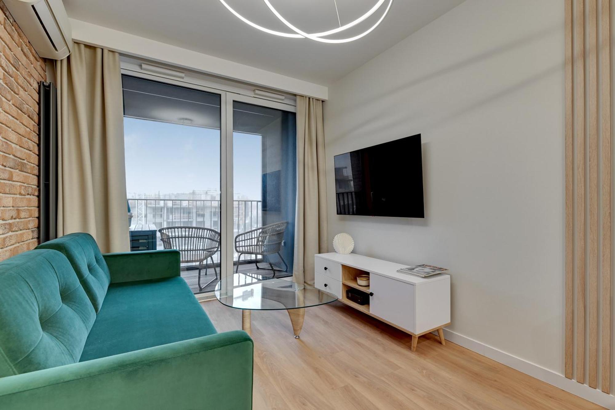 Chlebova - Riverside View Terrace, Free Parking, Gym & Kidsplay By Downtown Apartments Gdańsk Eksteriør billede